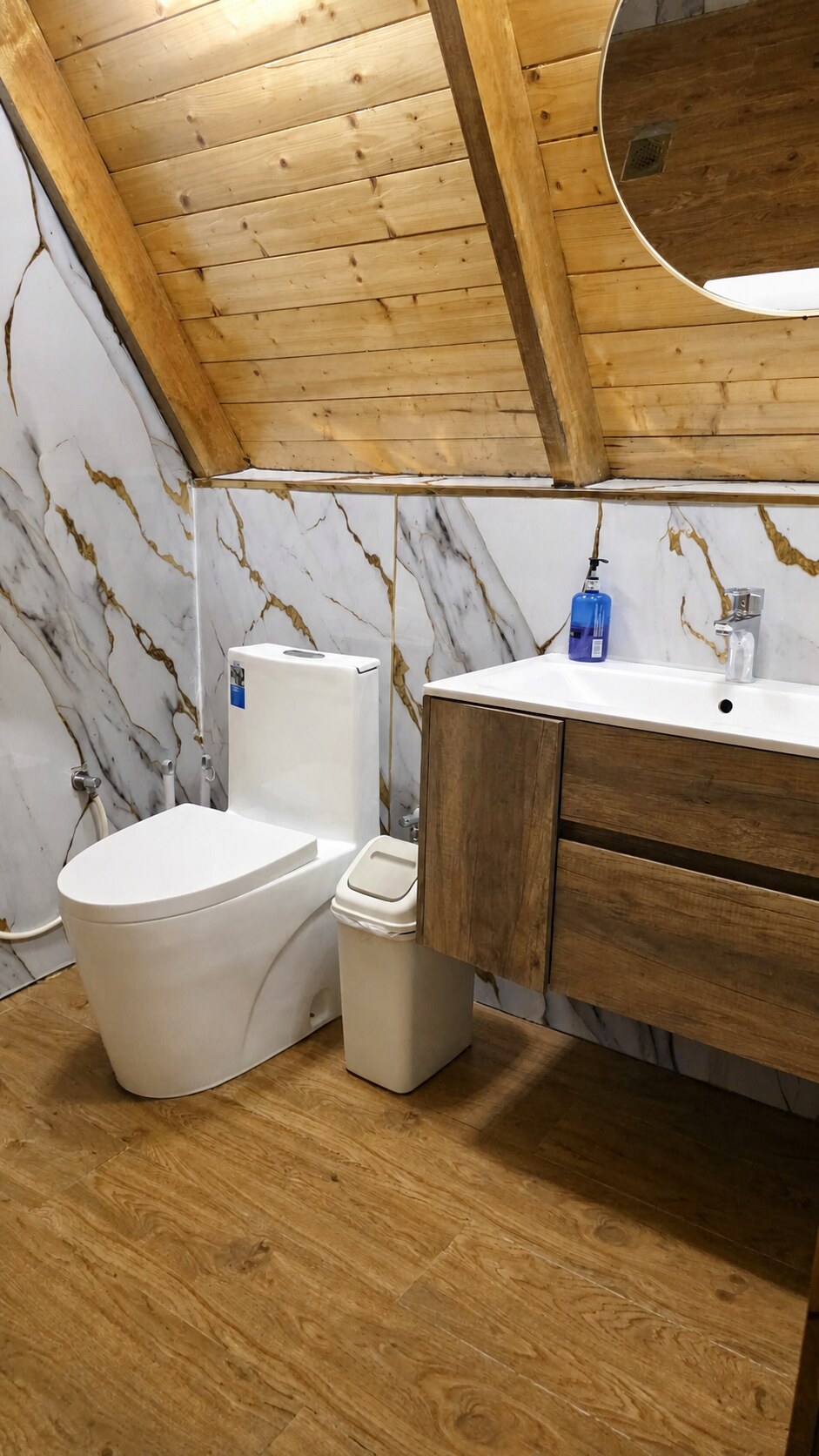 Bright bathroom inside the Family Retreat