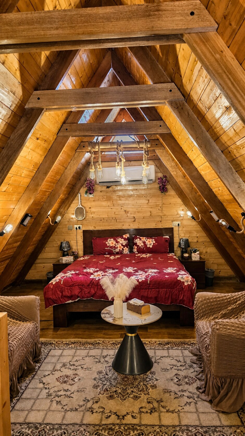 Open living area inside the Family Retreat